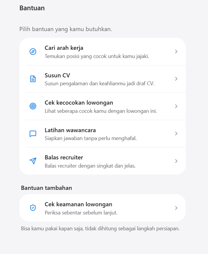 Guided help, one tap away
